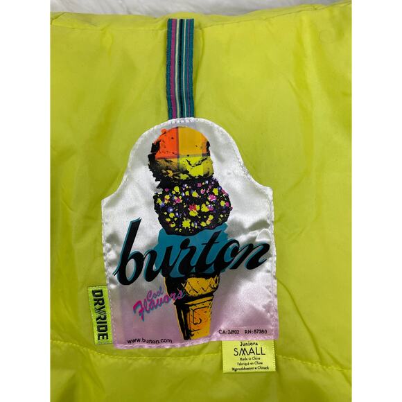 Burton Full Colors Dry Ride Snow Boarding Jacket Juniors S - Picture 9 of 12